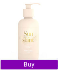 MAKEAR Sunshine Hand- und Körperlotion mit goldenem Glimmer, 300 ml